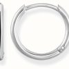 Jewelry Thomas Sabo Jewellery | Thomas Sabo Women'S Glam And Soul Small Hinged Hoops Silver