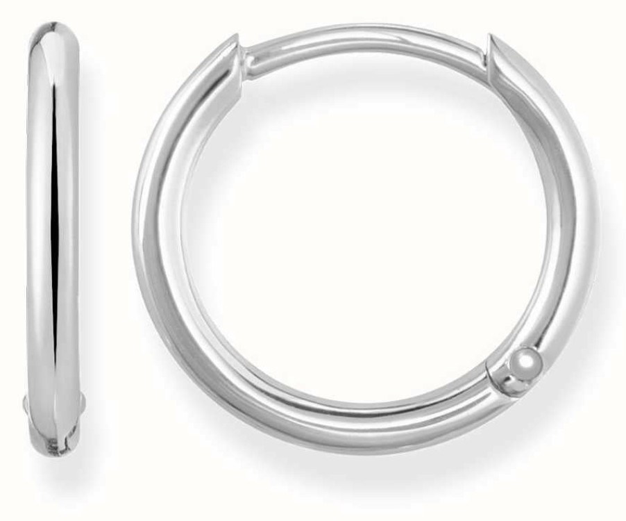 Jewelry Thomas Sabo Jewellery | Thomas Sabo Women'S Glam And Soul Small Hinged Hoops Silver