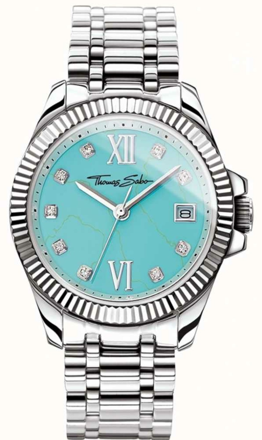 Women'S Thomas Sabo | Thomas Sabo Women'S Glam And Soul Divine Watch Turquoise Dial