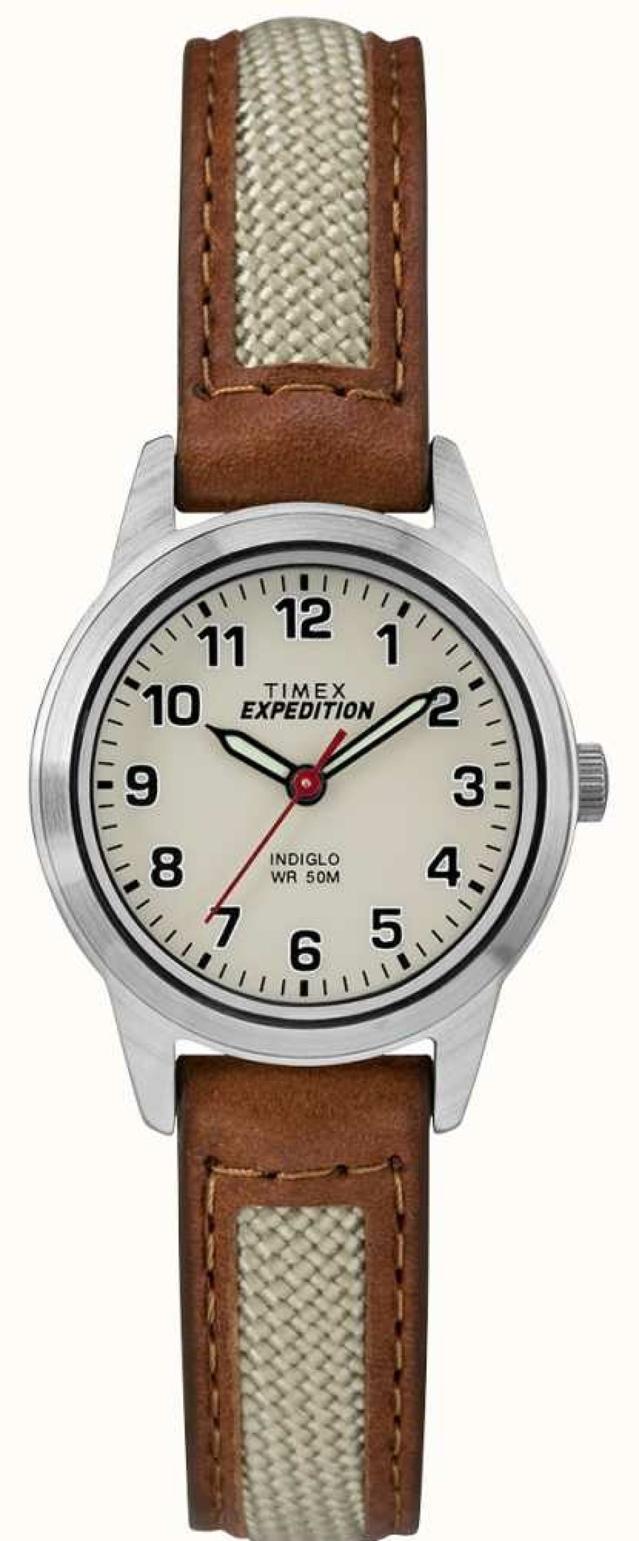 Women'S Timex | Timex Field Mini Tan Leather Natural Dial