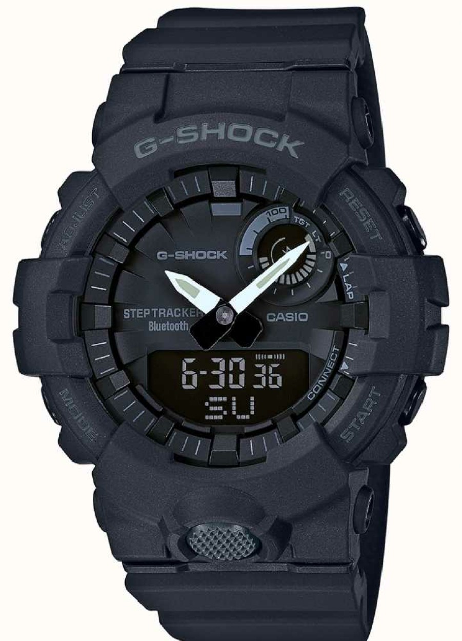 Women'S Casio | Casio G-Shock Bluetooth Fitness Step Tracker Black