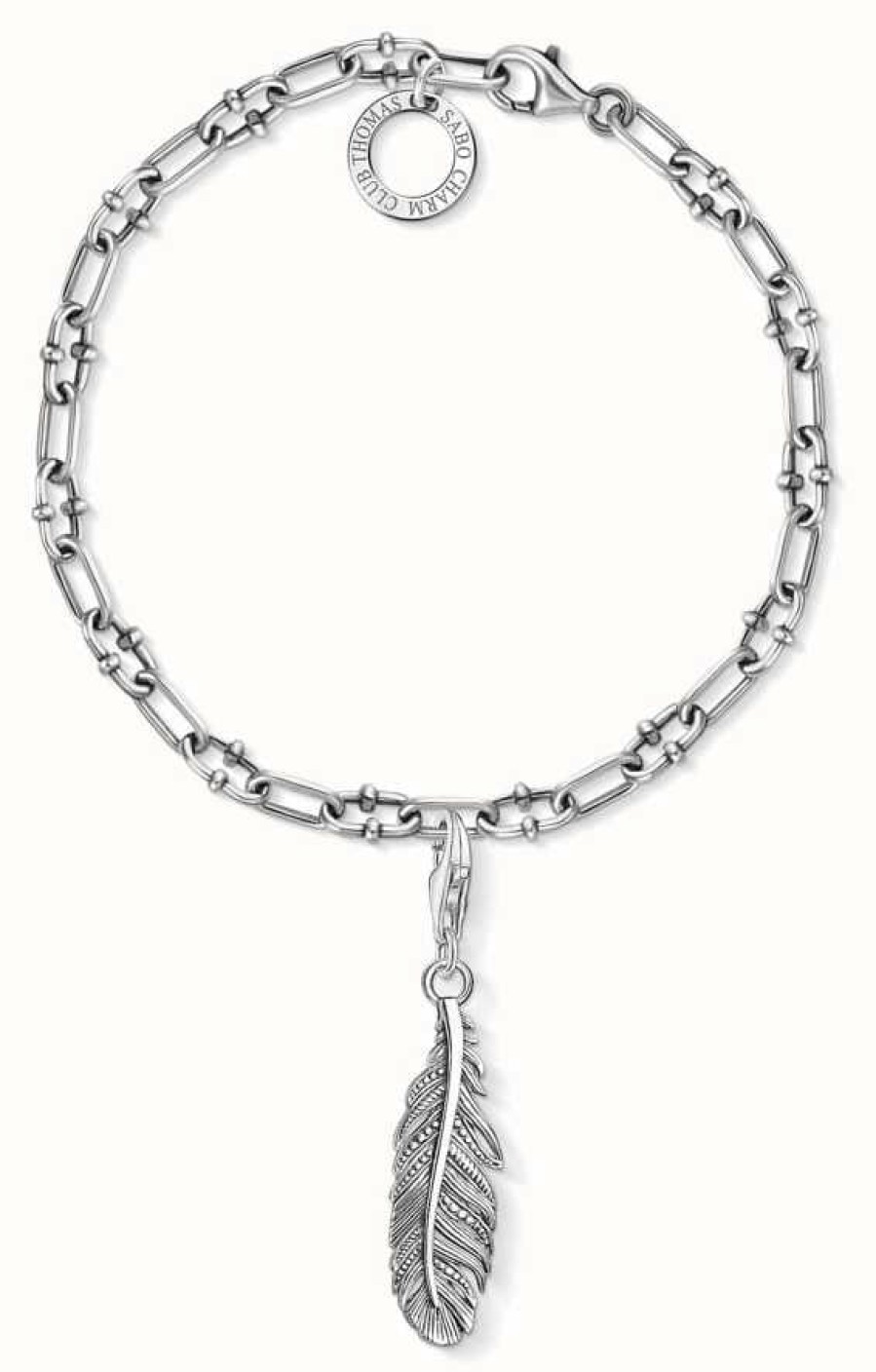 Jewelry Thomas Sabo Jewellery | Thomas Sabo Ethnic Feather Sterling Silver Charm