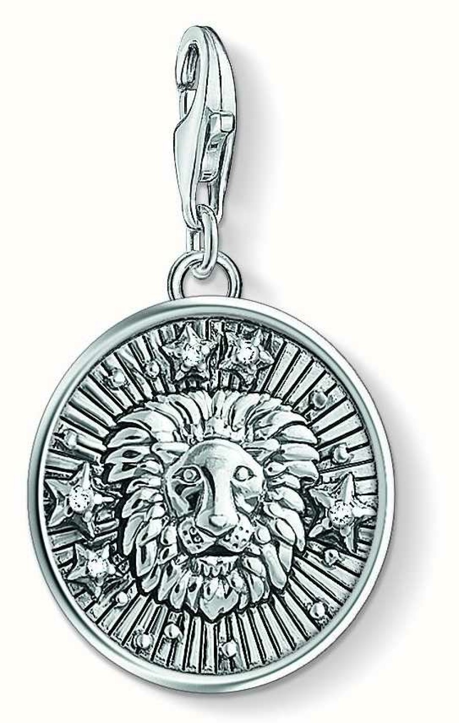 Jewelry Thomas Sabo Jewellery | Thomas Sabo Zodiac Sign Leo Sterling Silver Blackened Zirconia