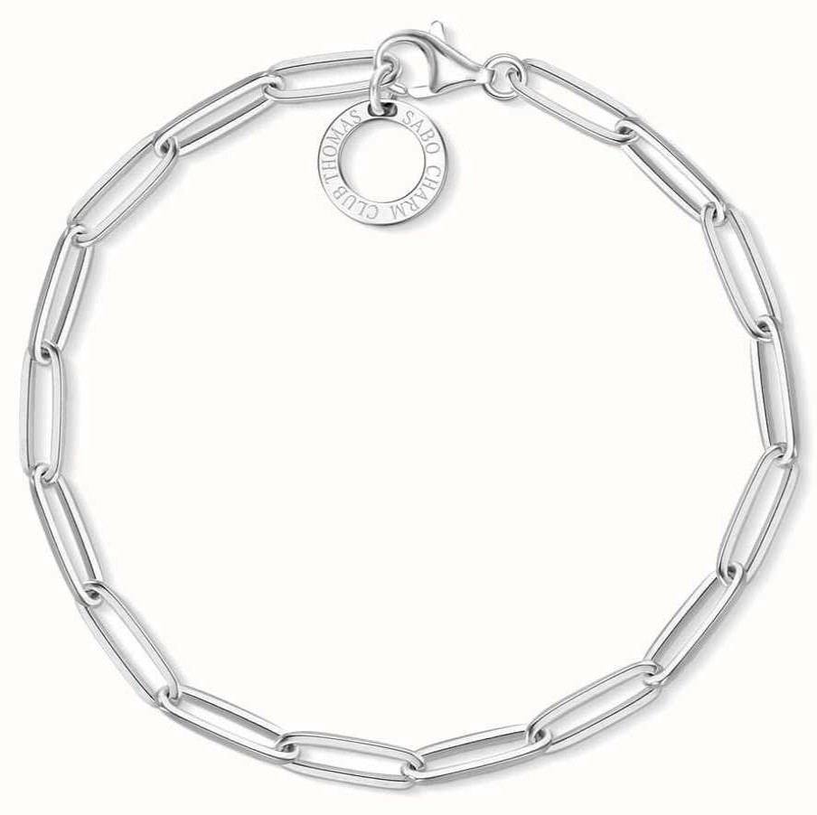 Jewelry Thomas Sabo Jewellery | Thomas Sabo 17Cm Sterling Silver Link Charm Bracelet