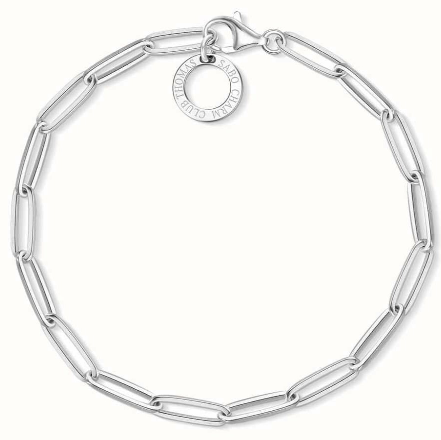 Jewelry Thomas Sabo Jewellery | Thomas Sabo 15.5Cm Sterling Silver Link Charm Bracelet