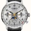 Men'S Zeppelin | Zeppelin Hindenburg Moonphase Hesalite Crystal