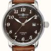 Men'S Zeppelin | Zeppelin | Series Lz127 | Automatic Date | Brown Leather Strap