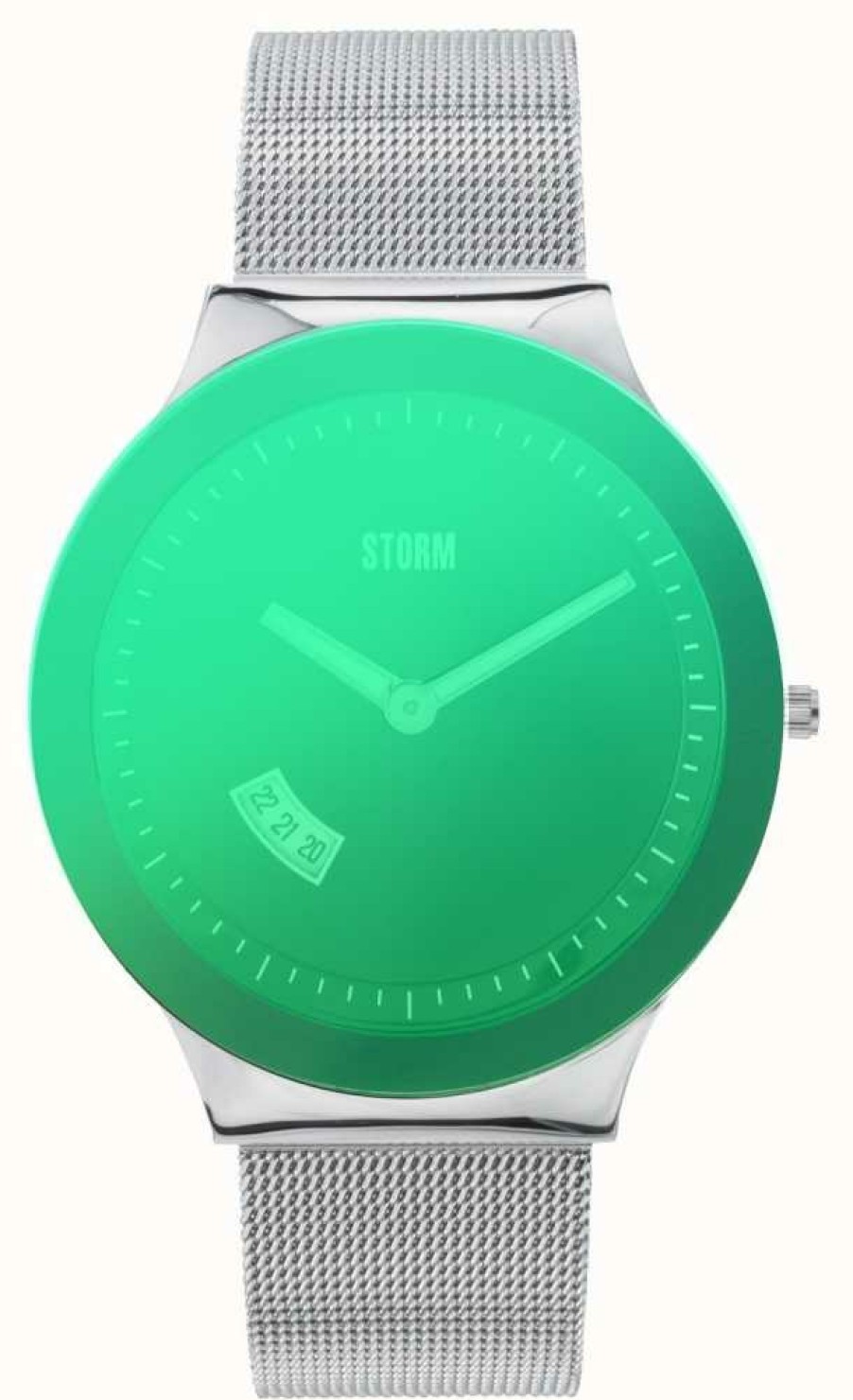 Men'S STORM | Storm Sotec Lazer Green Stainless Steel Mesh