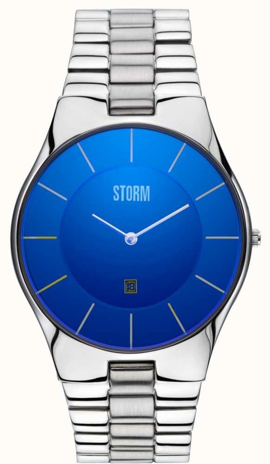 Men'S STORM | Storm Slim-X Xl Lazer Blue Stainless Steel