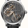 Men'S Maurice Lacroix | Maurice Lacroix Masterpiece Square Wheel Retrograde Automatic Watch