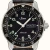 Men'S Sinn | Sinn 104 St Sa A Classic Pilot Watch Black Leather Strap