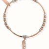 Jewelry ChloBo Jewellery | Chlobo Rose Gold And Silver Filigree Feather Bracelet