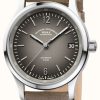 Women'S Muhle Glashutte | Muhle Glashutte Lunova Lady Slate Grey Dial Leather Strap