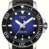 Men'S Tissot | Tissot Seastar 1000 Men'S Powermatic 80 Automatic Black Rubber