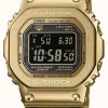 Men'S Casio | Casio G-Shock Full Metal Radio Controlled Bluetooth Solar Gold Plated Steel