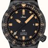 Men'S Sinn | Sinn U1 Se Black Bracelet Tegiment Watch