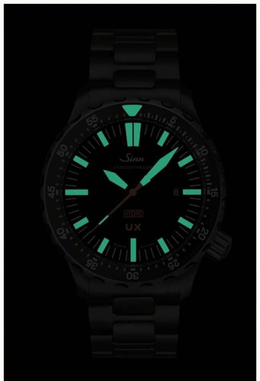 Men'S Sinn | Sinn Men'S Ux S Ezm 2B Pvd Bracelet 5000M Water Resistant