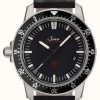 Men'S Sinn | Sinn Men'S Ezm 3F Black Leather Strap