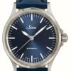 Men'S Sinn | Sinn 556 I B Blue Cowhide Strap