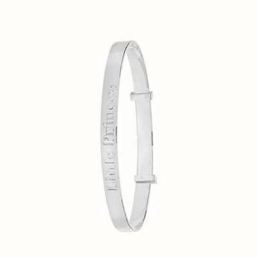 Jewelry James Moore | James Moore Th Silver 'Little Princess' Baby Bangle