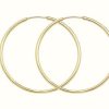 Jewelry James Moore | James Moore Th 9K Yellow Gold Sleepers 27 Mm