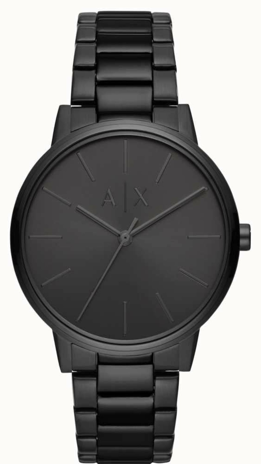 Men'S Armani Exchange | Armani Exchange Men'S | Black Dial | Black Pvd Bracelet