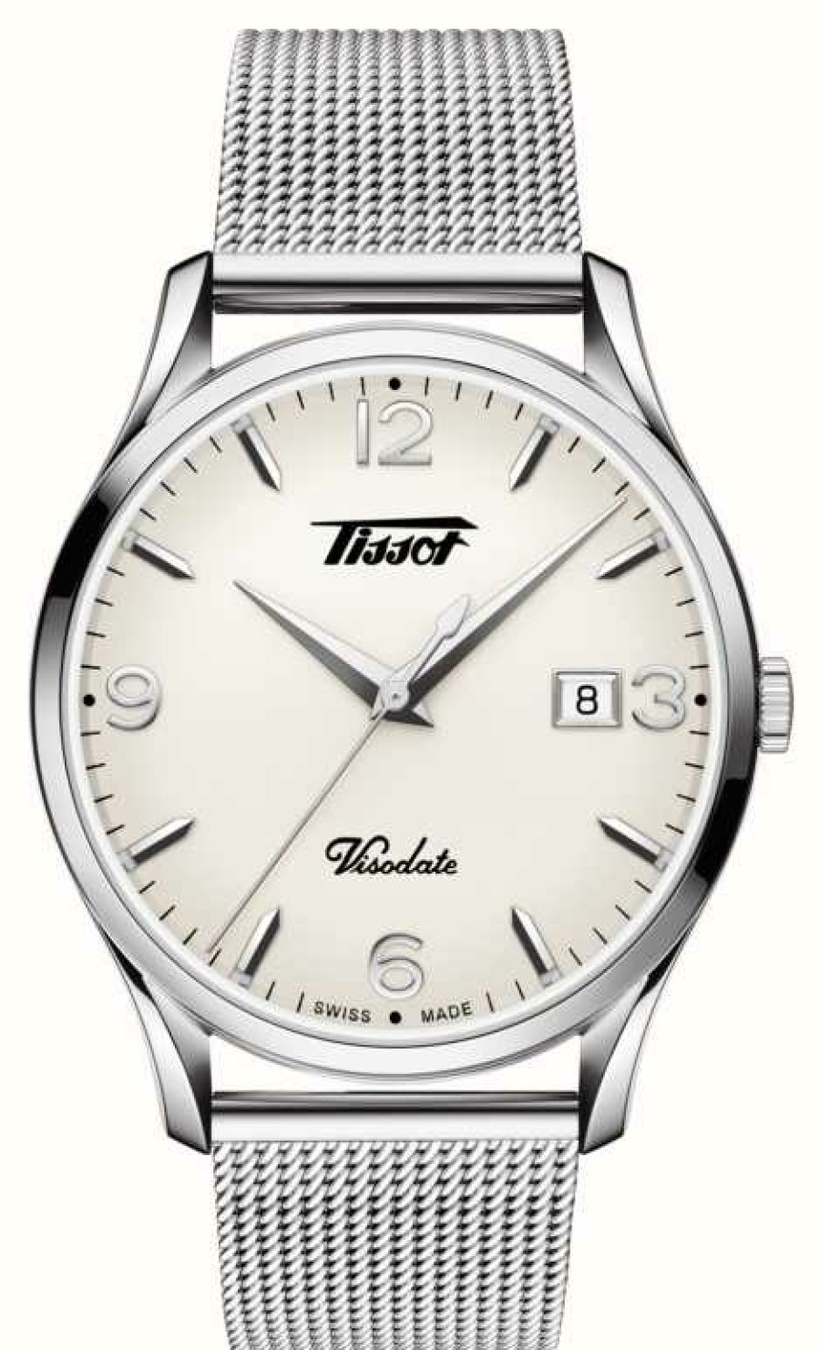 Men'S Tissot | Tissot Men'S Visodate Heritage Quartz Stainless Steel