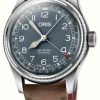 Men'S ORIS | Oris Big Crown Pointer Date Automatic (40Mm) Blue Dial / Brown Leather Strap