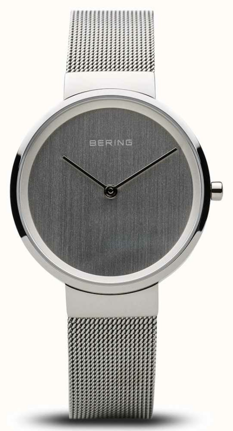 Women'S Bering | Bering Classic | Polished Silver | Mesh Strap