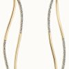 Jewelry Elements Gold | Elements Gold 9Ct Yellow Gold Diamond Drop Statement Earrings