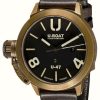 Men'S U-Boat | U-Boat Classico U-47 Bronze Automatic Brown Leather Strap