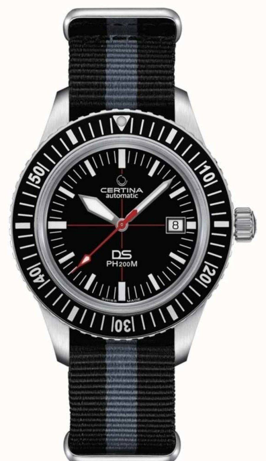 Men'S Certina | Certina Men'S Ds Ph200M Automatic Black Dial