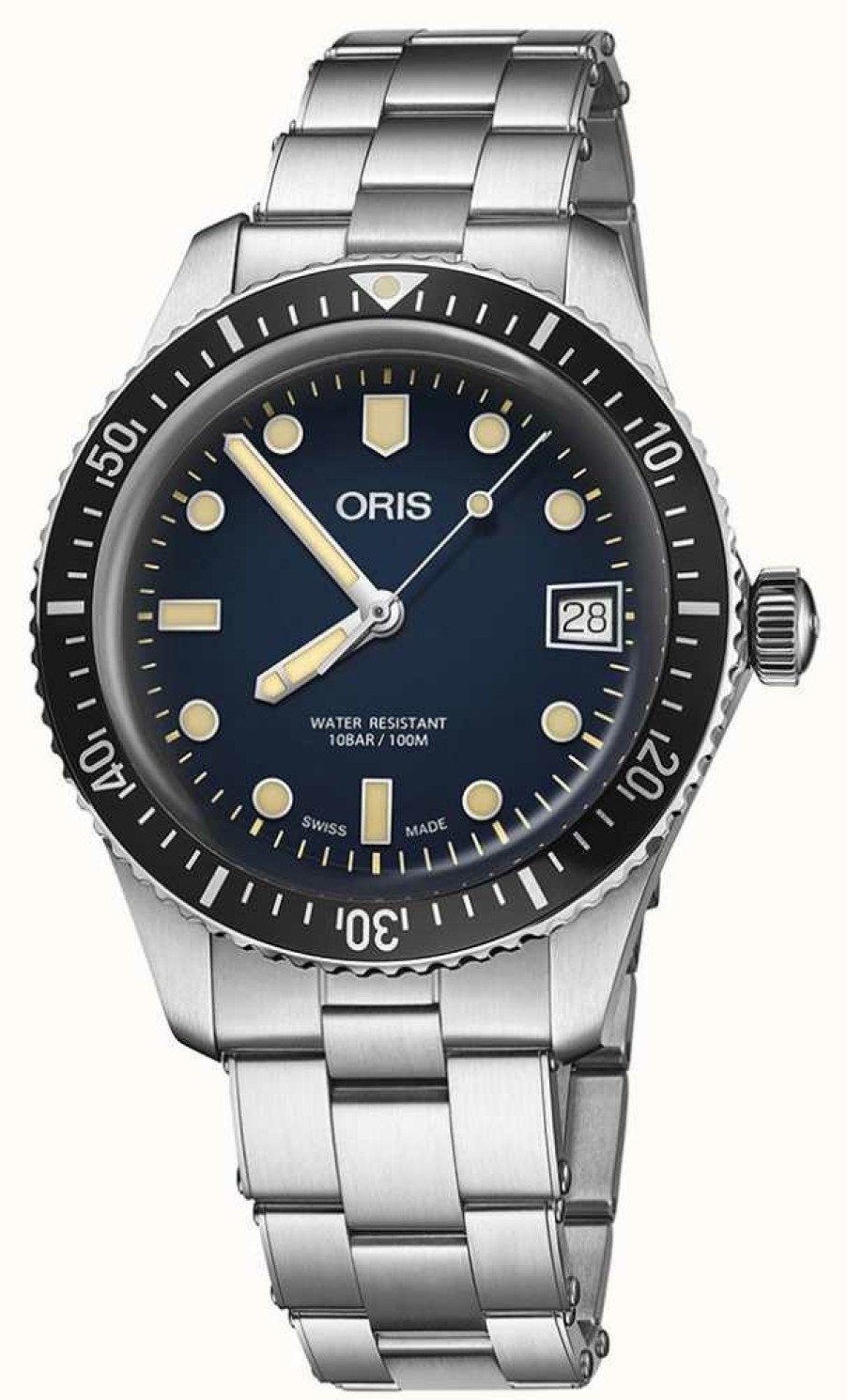 Men'S ORIS | Oris Divers Sixty-Five Automatic (36Mm) Blue Dial / Stainless Steel Bracelet