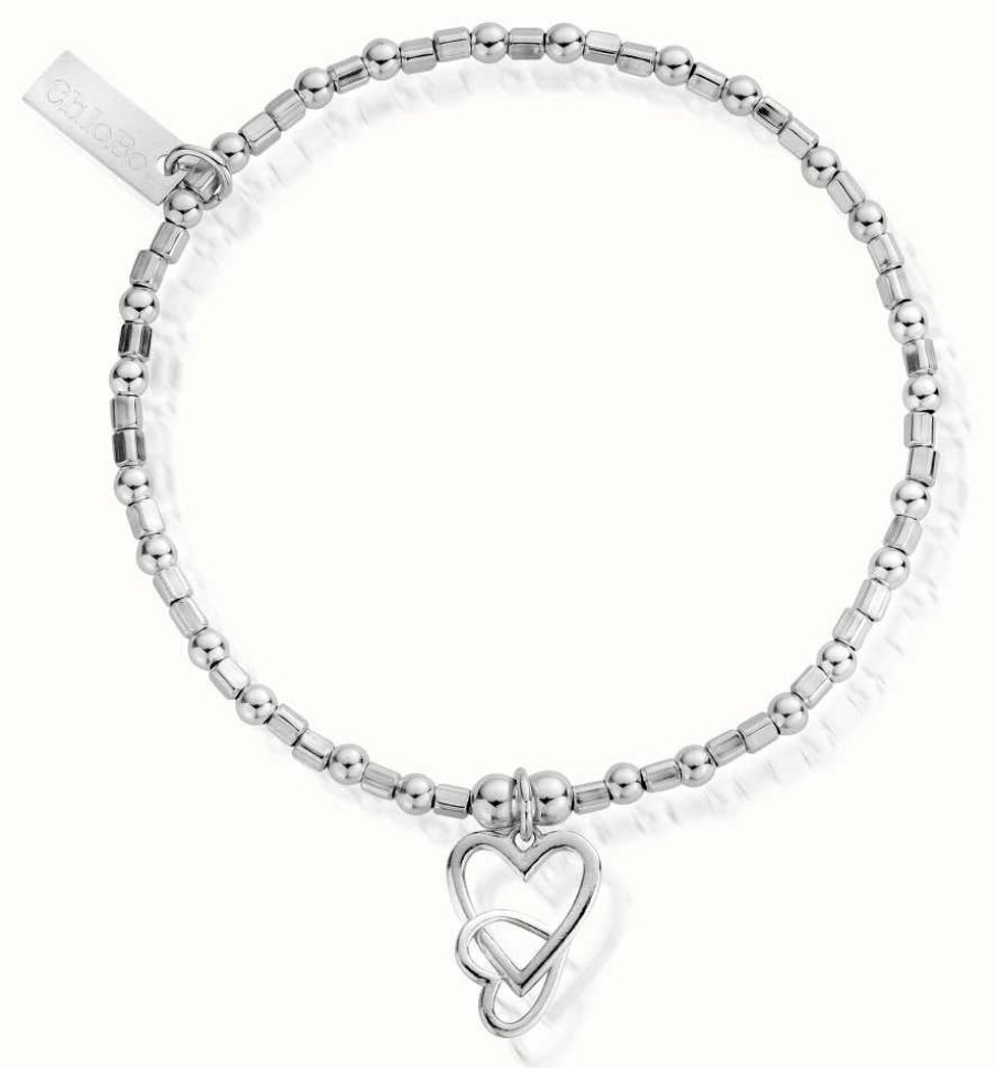 Jewelry ChloBo Jewellery | Chlobo Women'S | Interlocking Love Heart | Bracelet