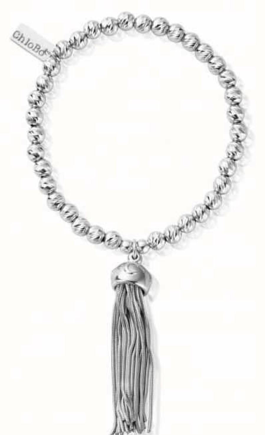 Jewelry ChloBo Jewellery | Chlobo Women'S | Sparkle Ball Tassel | Bracelet