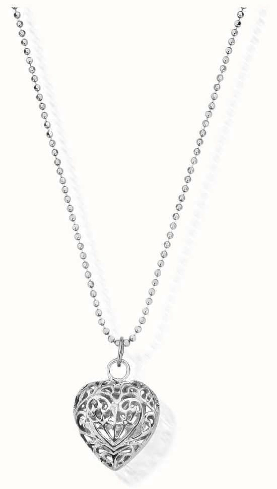 Jewelry ChloBo Jewellery | Chlobo Diamond Cut Chain | With Filigree Heart | Pendant | Approx 65 Cm