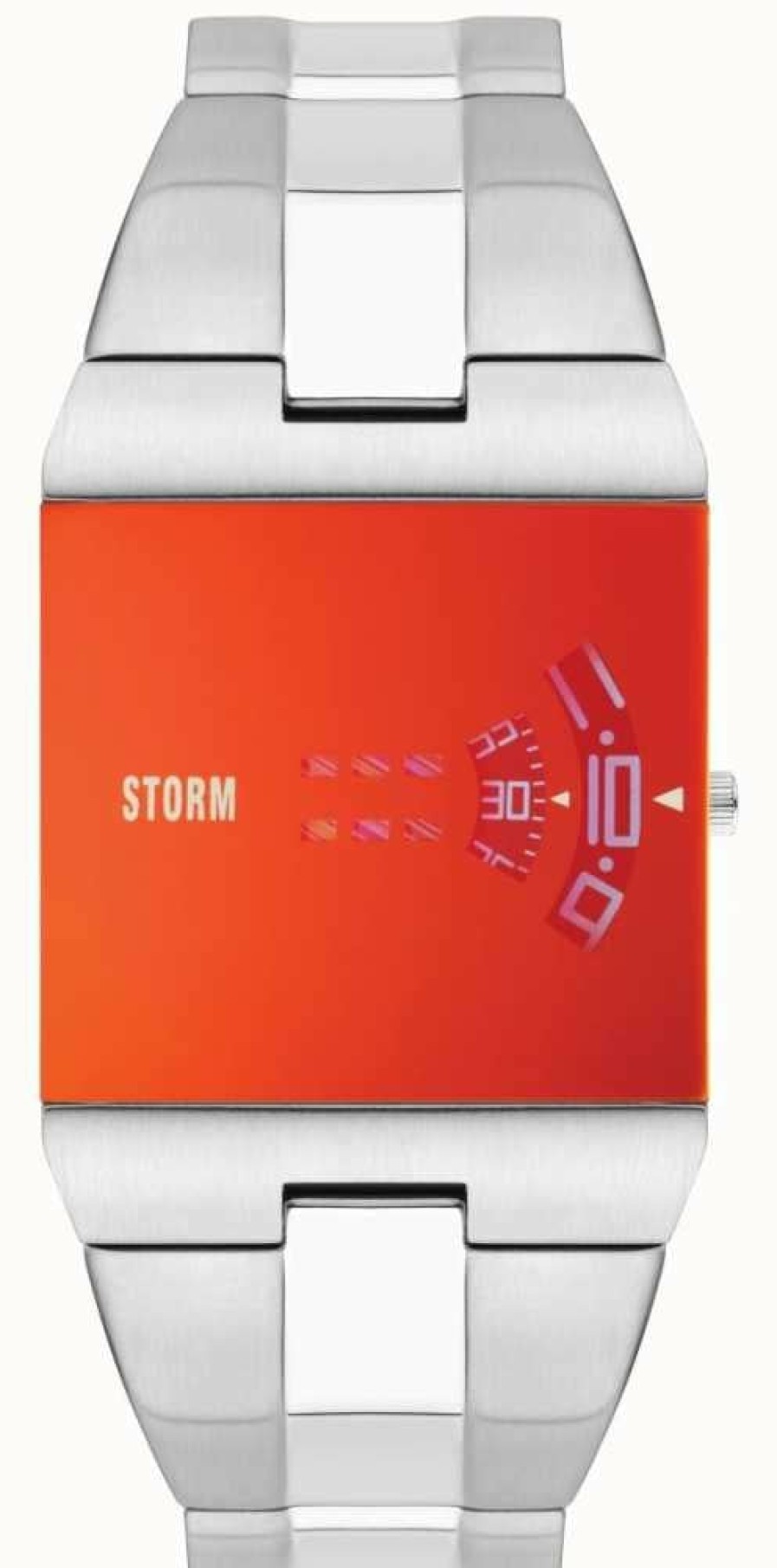 Men'S STORM | Storm | New Remi Square Lazer Red Watch