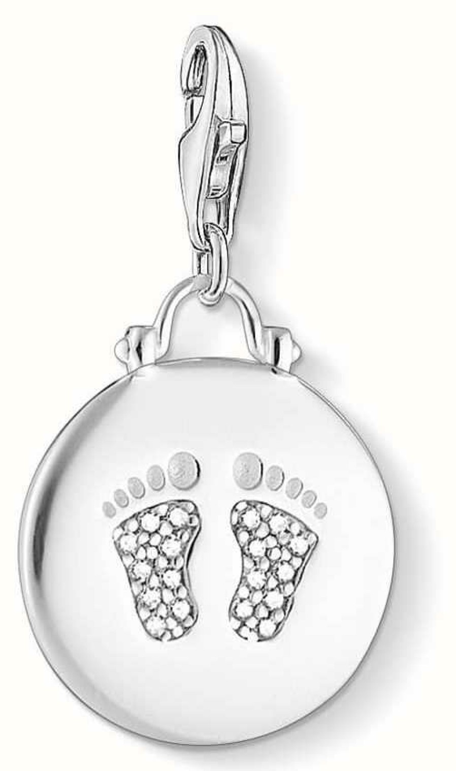 Jewelry Thomas Sabo Jewellery | Thomas Sabo | Baby Footprint Charm | 925 Sterling Silver | Zirconia