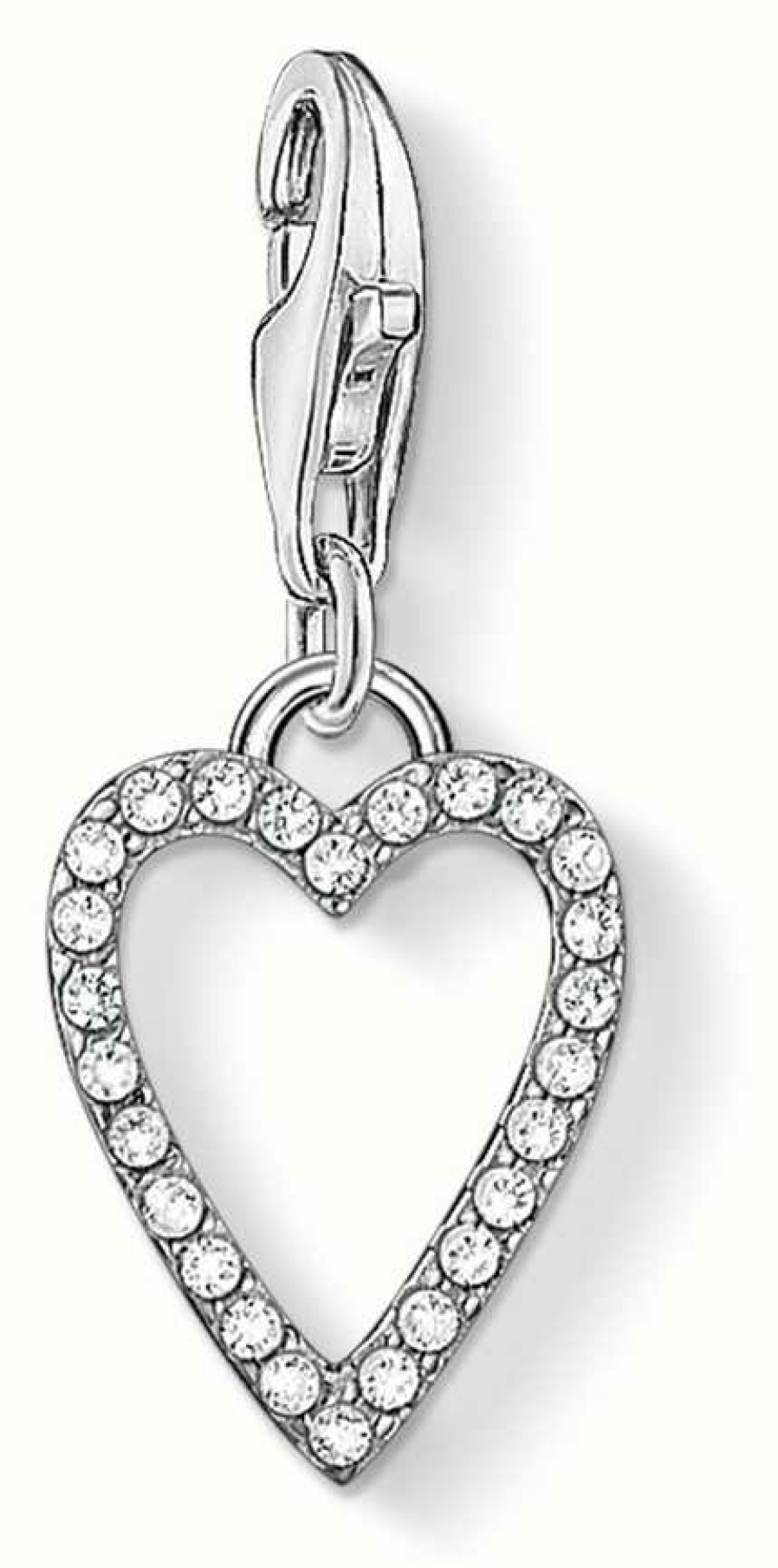 Jewelry Thomas Sabo Jewellery | Thomas Sabo | Heart Charm | Sterling Silver | Zirconia, White