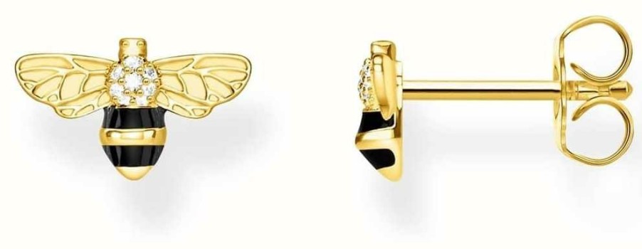 Jewelry Thomas Sabo Jewellery | Thomas Sabo | Sterling Silver Gold Plated 'Bee' Earrings