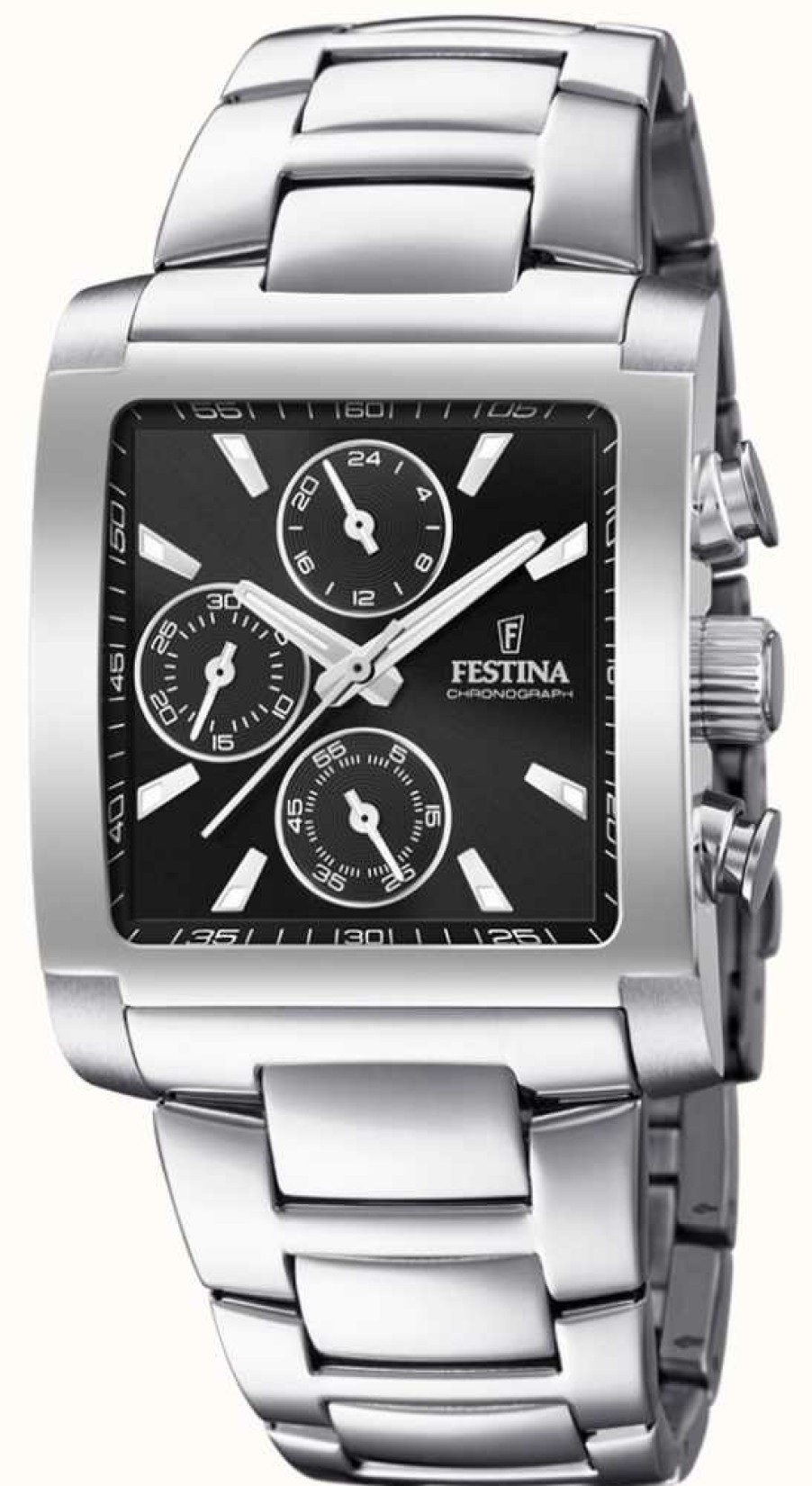 Men'S Festina | Festina | Men'S Stainless Steel Chronograph | Black Dial