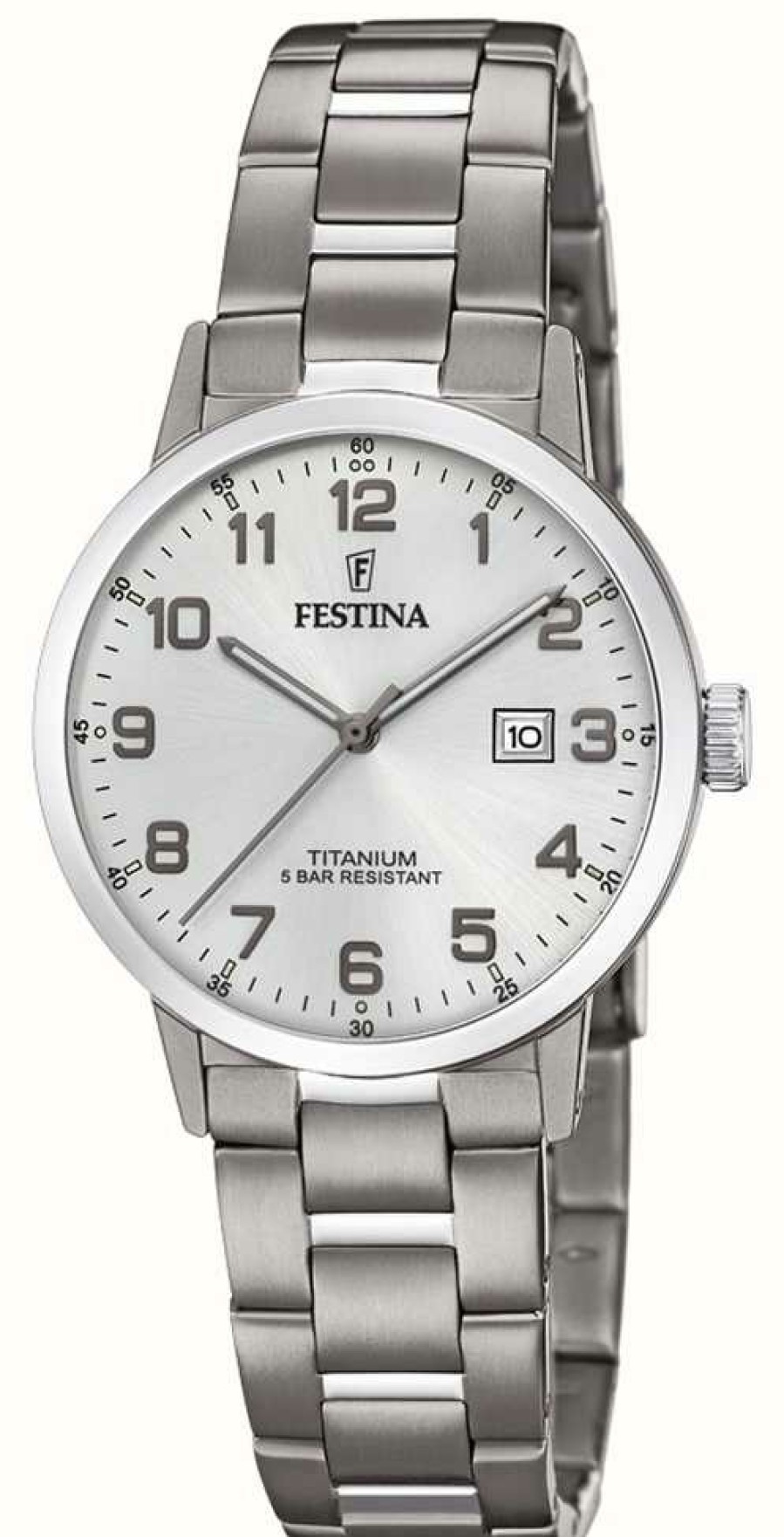 Women'S Festina | Festina | Women'S Titanium Watch | Silver Dial | Titanium Bracelet