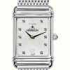 Women'S Herbelin | Herbelin Women'S Esprit Art Deco Steel Mesh Mother Of Pearl Dial