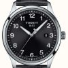 Men'S Tissot | Tissot | Gent Xl | Black Dial | Black Leather Strap