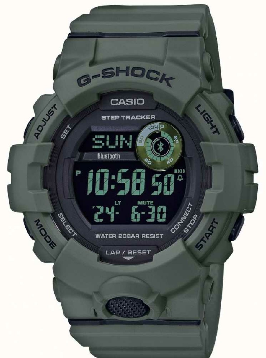 Men'S Casio | Casio | G-Shock Green | Bluetooth | Smartwatch