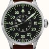 Men'S Laco | Laco | Aachen 42 | Pilot Automatic | Brown Leather Strap