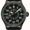 Men'S Laco | Laco | Bielefeld 42 | Automatic Pilot | Black Leather Strap