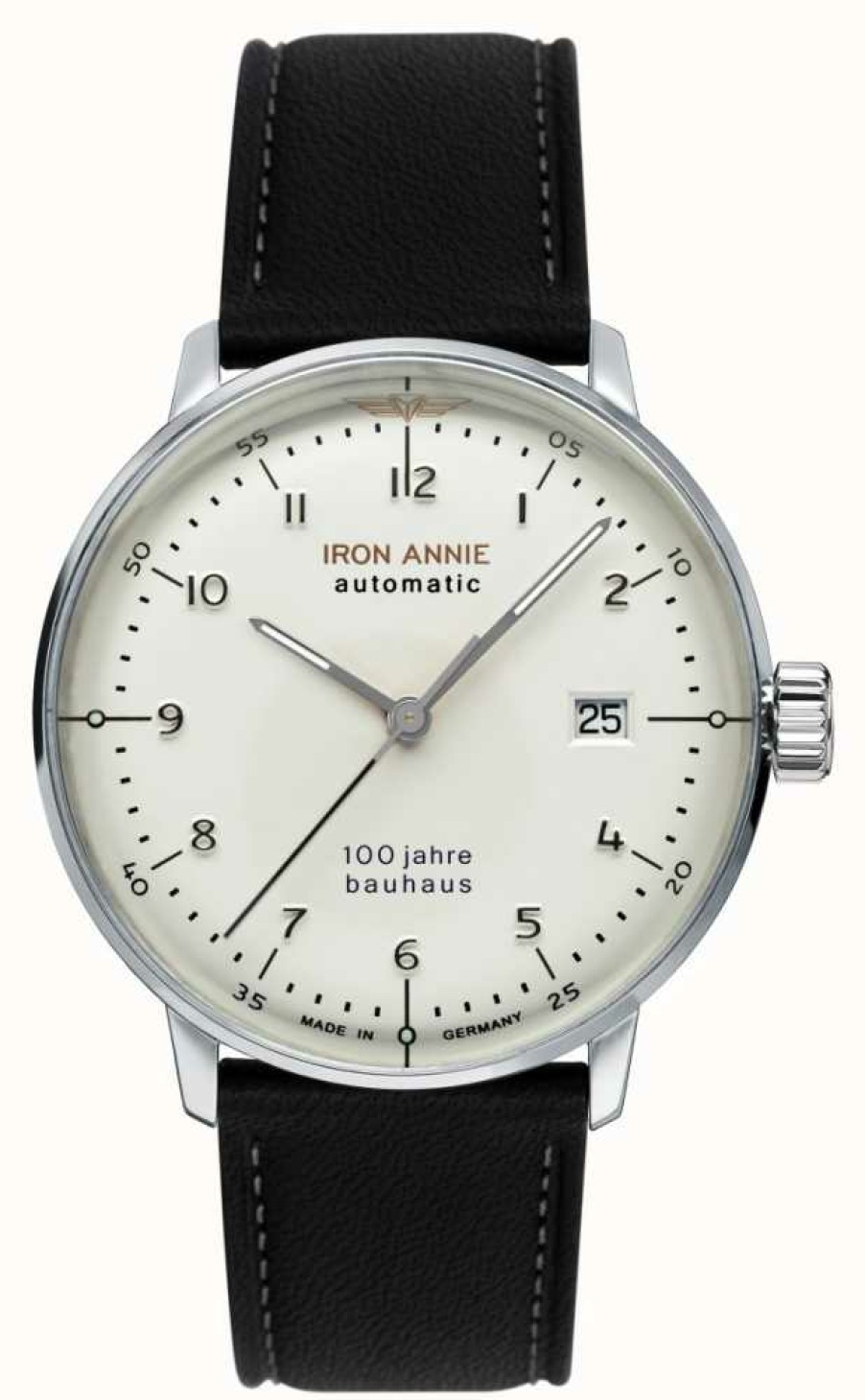 Men'S Iron Annie | Iron Annie Bauhaus | Automatic | Black Leather Strap