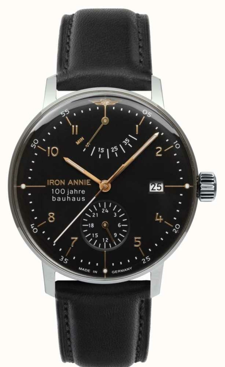 Men'S Iron Annie | Iron Annie Bauhaus | Automatic | Power Reserve | Black