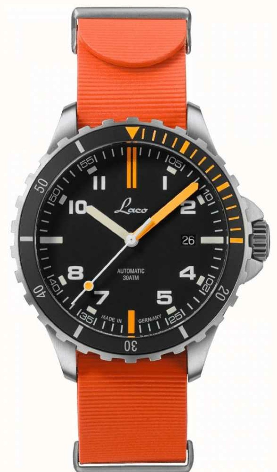 Men'S Laco | Laco | Squad Mojave.Rb | Automatic | Orange Rubber Strap